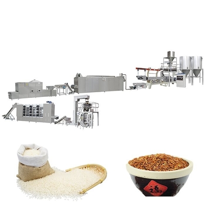Linha de processamento de arroz artificial 500 kg/h de aço inoxidável