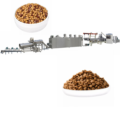 Linha de produção seca automática capacidade grande dos alimentos para animais de estimação do Oem 70kw